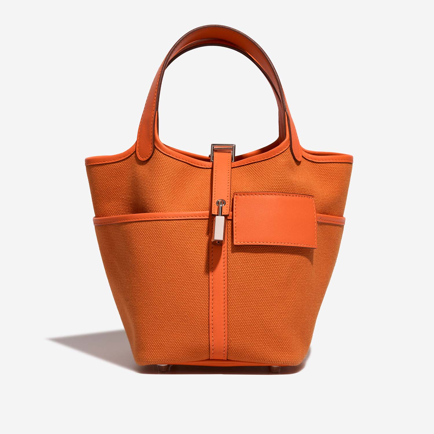 Hermès Picotin 18 OrangeMinium Front  S | Sell your designer bag on Saclab.com