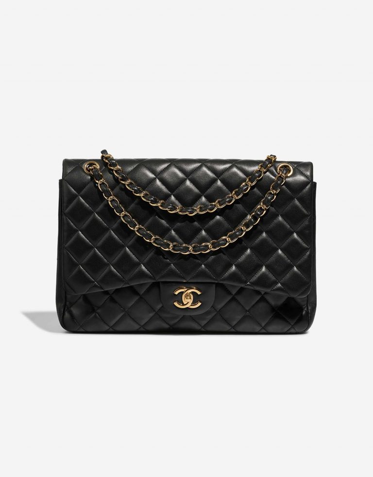 Chanel Timeless Maxi Black Front  | Sell your designer bag on Saclab.com