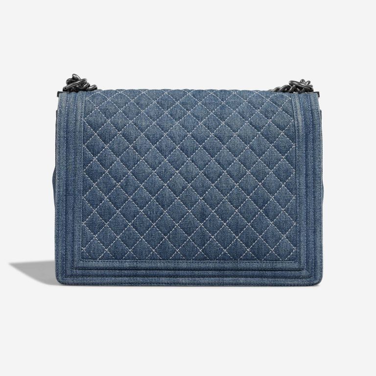 Chanel Boy Large Blue Back  | Sell your designer bag on Saclab.com