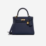 Hermès Kelly 25 BlueSaphir Front  | Sell your designer bag on Saclab.com