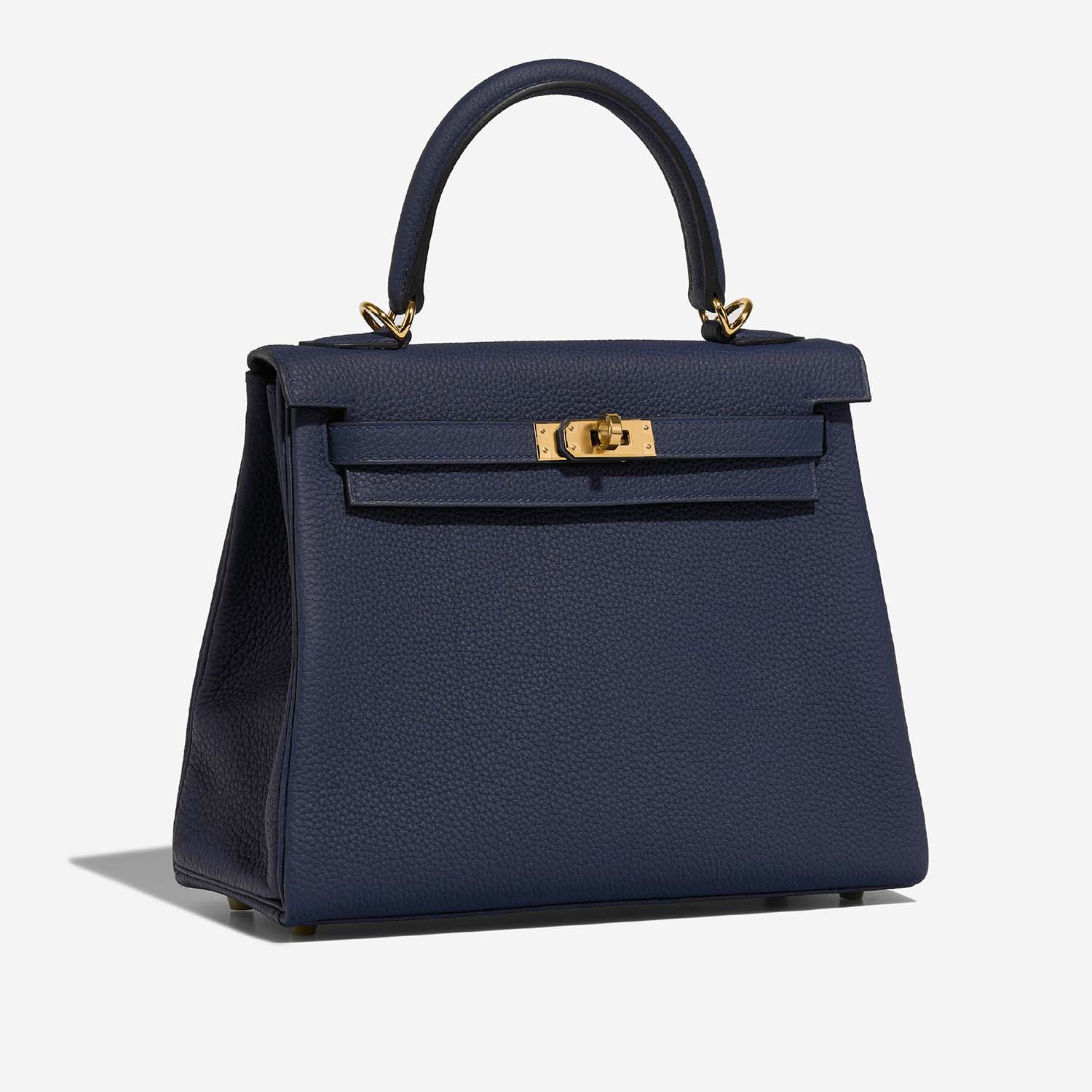 Hermès Kelly 25 BlueSaphir Side Front | Verkaufen Sie Ihre Designer-Tasche auf Saclab.com