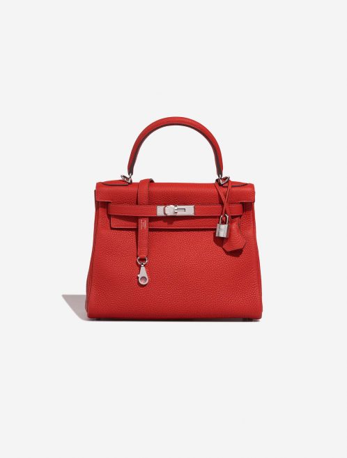 Hermès Kelly 28 RougeVermillon Front | Verkaufen Sie Ihre Designer-Tasche auf Saclab.com