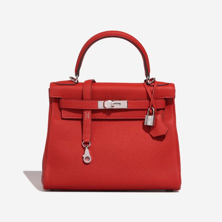 Hermès Kelly 28 RougeVermillon Front S | Vendez votre sac de créateur sur Saclab.com