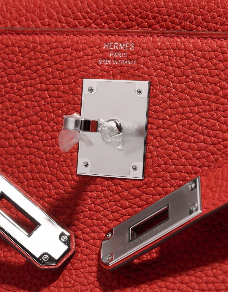 Hermès Kelly 28 RougeVermillon Logo | Vendez votre sac de créateur sur Saclab.com