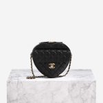 Chanel TimelessHeart Medium Black Front  | Sell your designer bag on Saclab.com