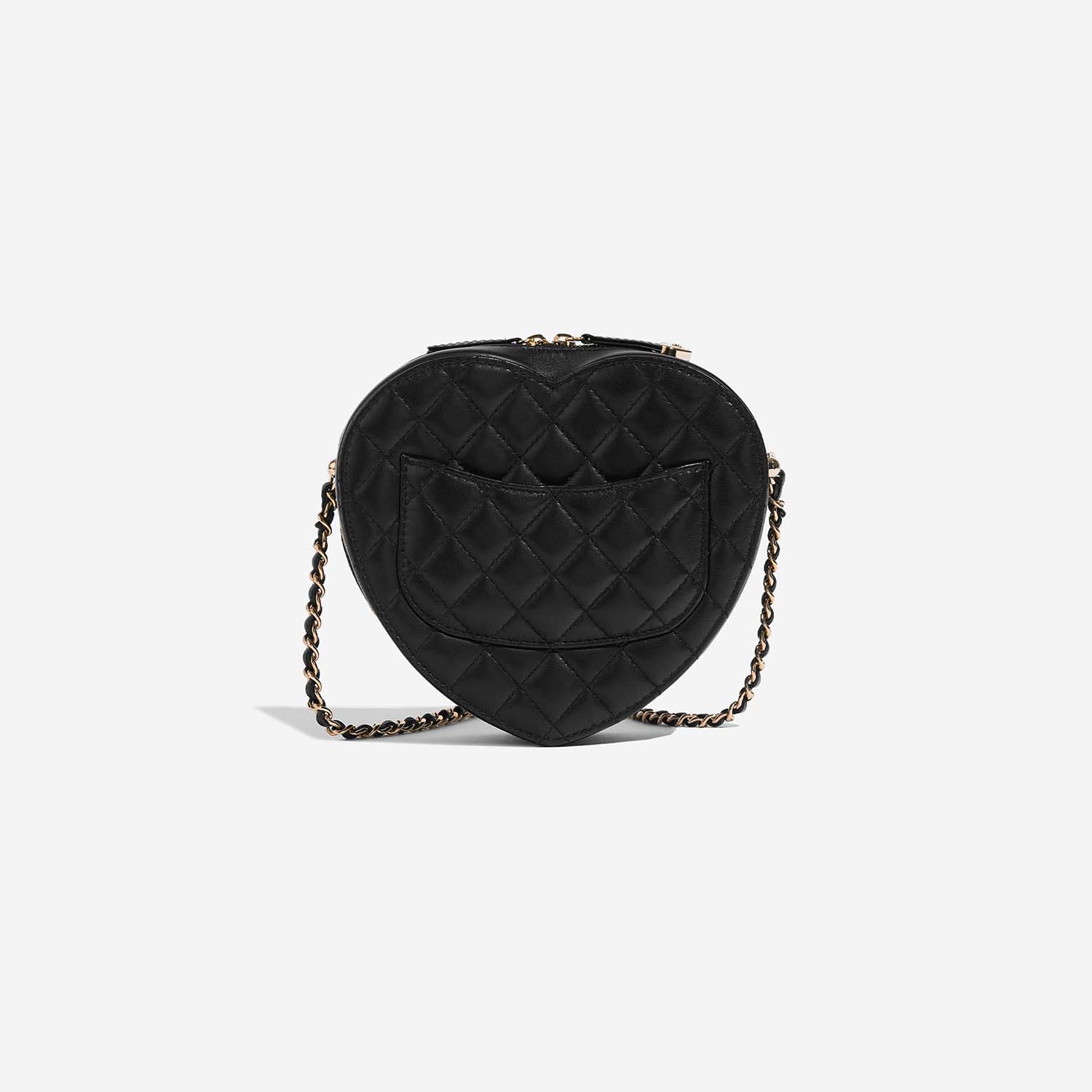 Chanel TimelessHeart Medium Black Back  | Sell your designer bag on Saclab.com
