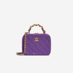 Chanel Vanity Small Violet Front  | Sell your designer bag on Saclab.com