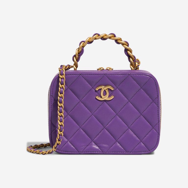 Chanel Vanity Small Violet Front S | Verkaufen Sie Ihre Designer-Tasche auf Saclab.com