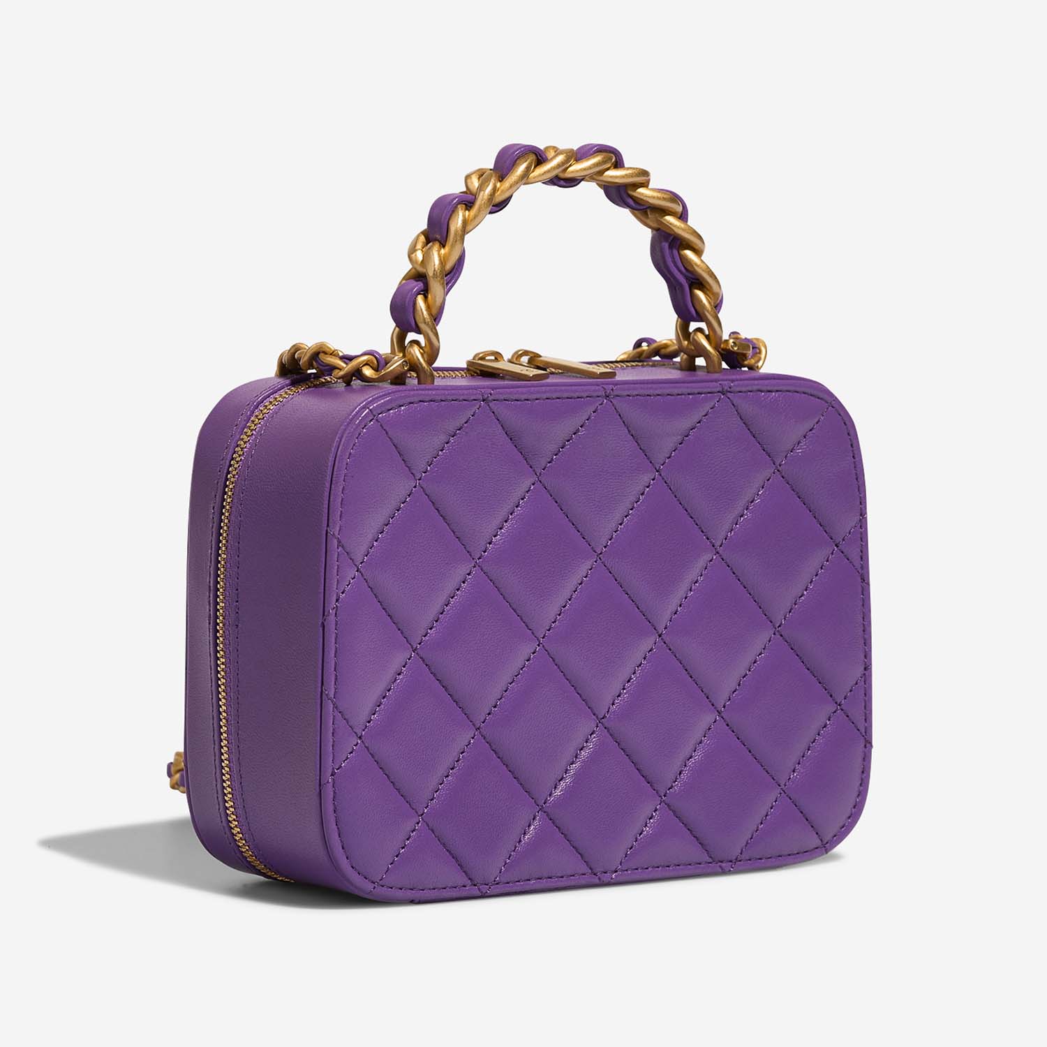 Chanel Vanity Small Violet Side Back | Verkaufen Sie Ihre Designer-Tasche auf Saclab.com