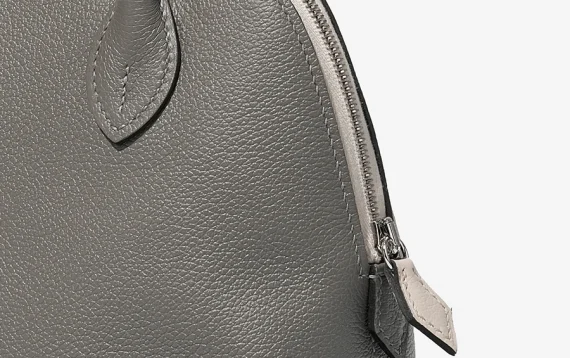 Hermes Bolide bag 1923 25 Etoupe grey Epsom leather Silver hardware