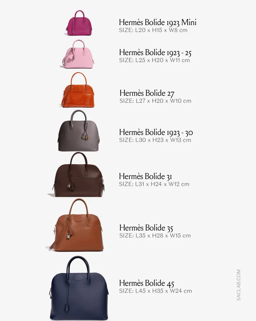 hermes bolide 27 vs mini