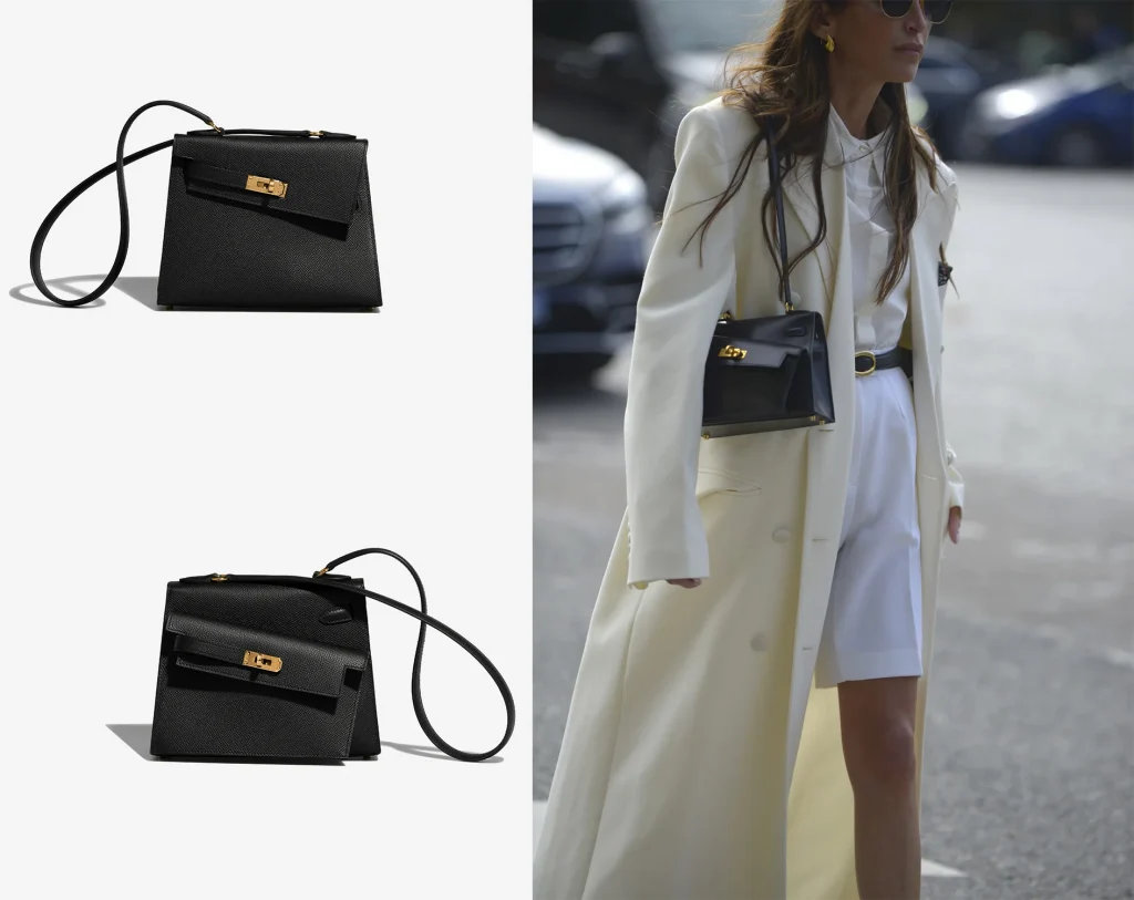 Shop HERMES Kelly Casual Style Street Style Plain Party Style