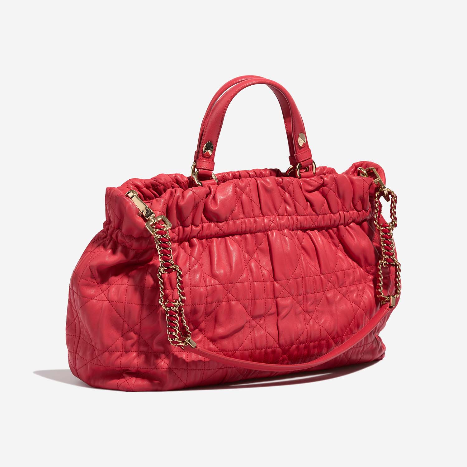 Dior Shopper Medium Red Side Front  | Sell your designer bag on Saclab.com
