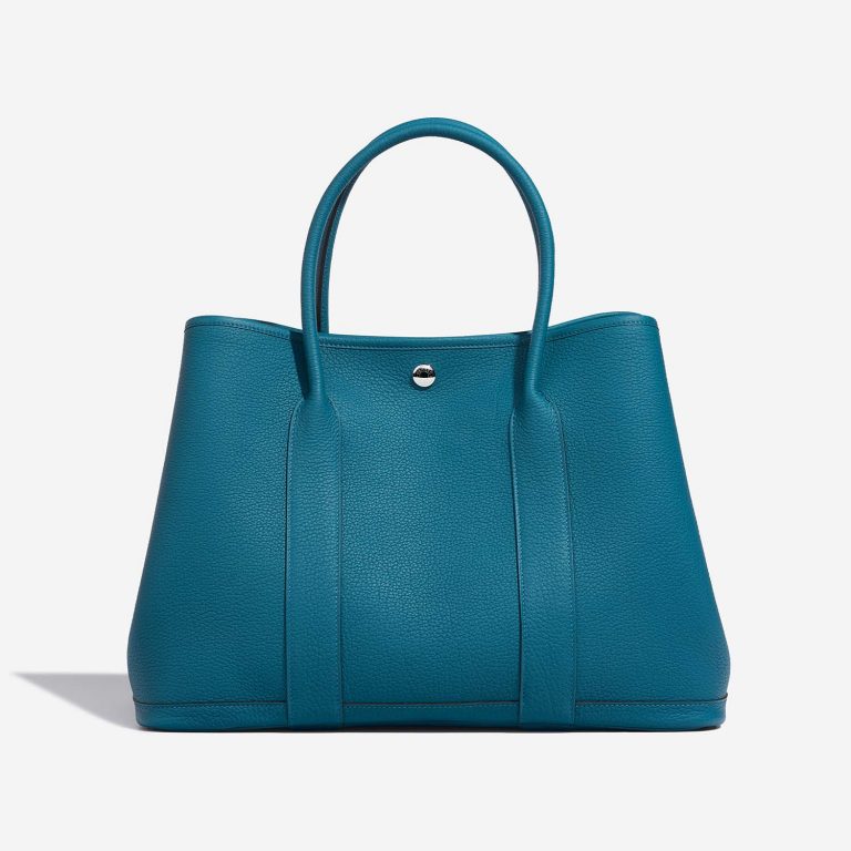 Hermès GardenParty 36 Cobalt Back  | Sell your designer bag on Saclab.com