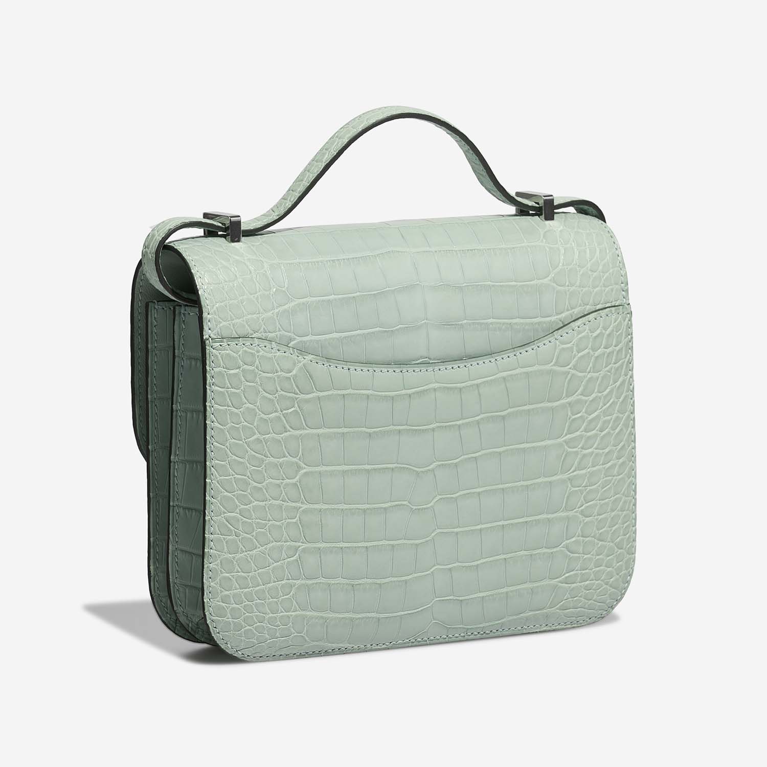 Hermès Constance 18 VertD'Eeau Side Back | Sell your designer bag on Saclab.com