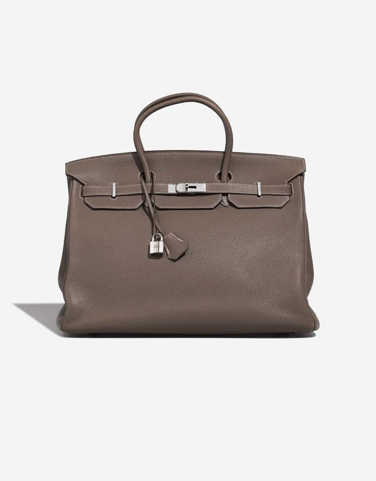 Hermès Birkin 40 Étoupe Front | Vendez votre sac de créateur sur Saclab.com