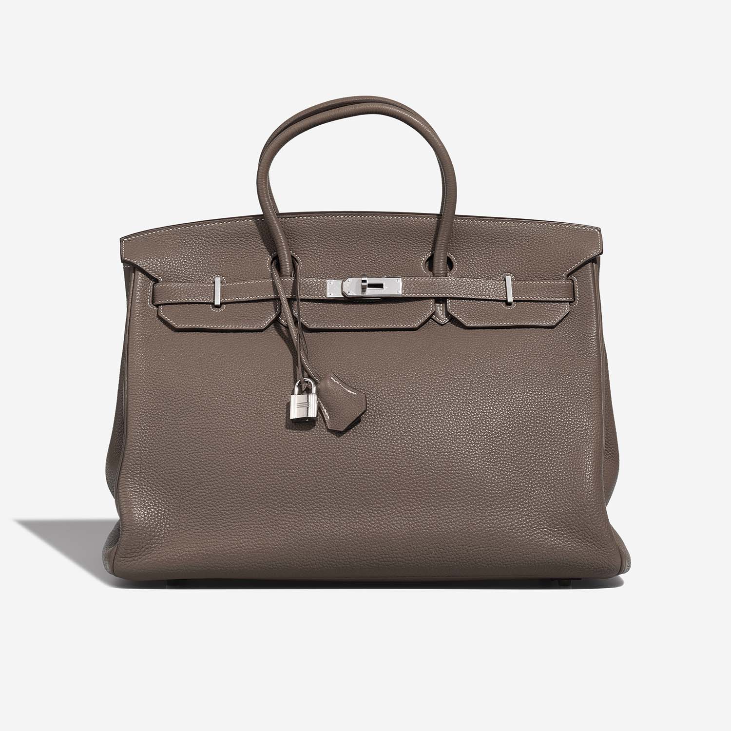 Hermès Birkin 40 Étoupe Front S | Vendez votre sac de créateur sur Saclab.com