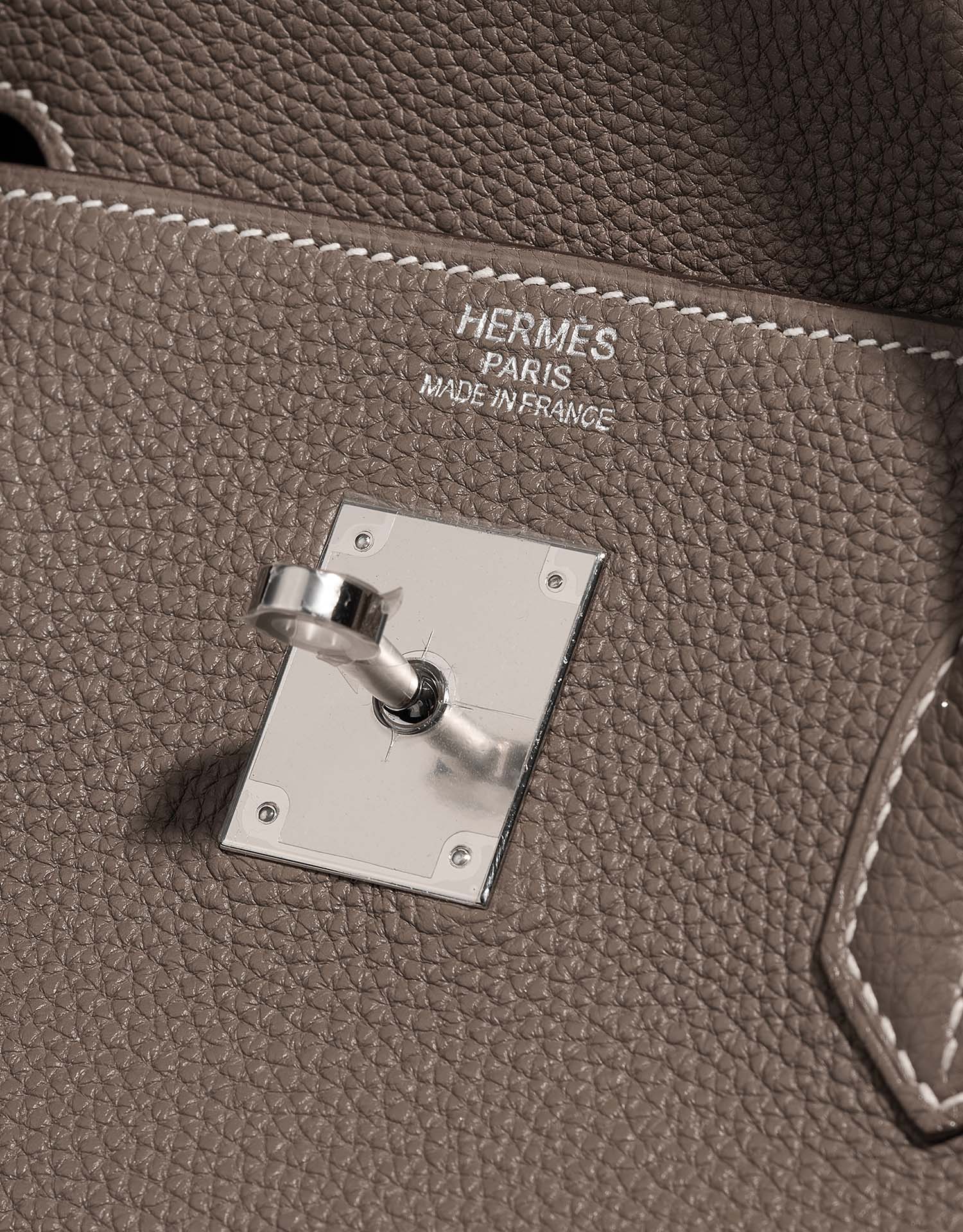 Hermès Birkin 40 Etoupe Logo  | Sell your designer bag on Saclab.com