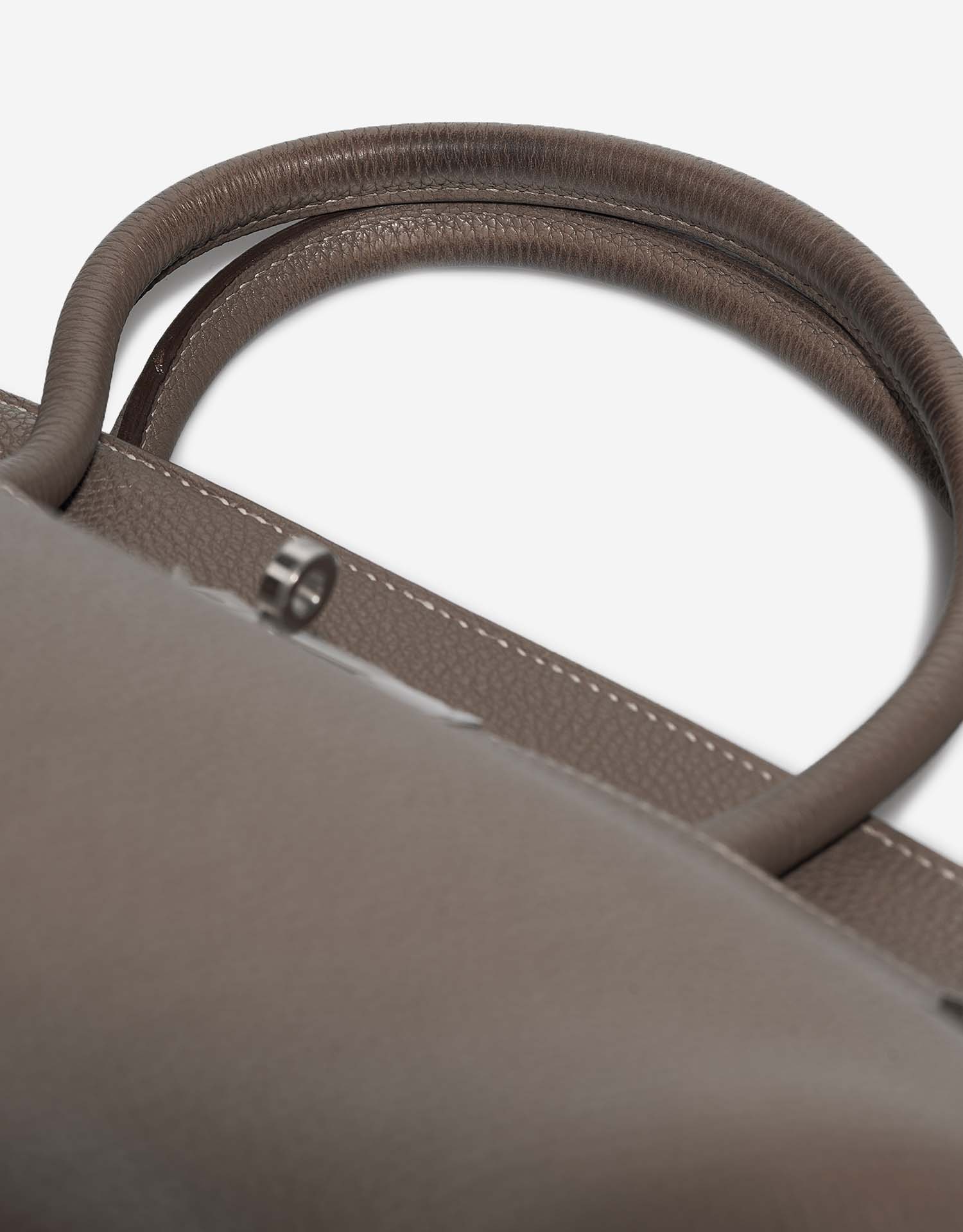 Hermès Birkin 40 Etoupe Gebrauchsspuren 1 | Verkaufen Sie Ihre Designertasche auf Saclab.com