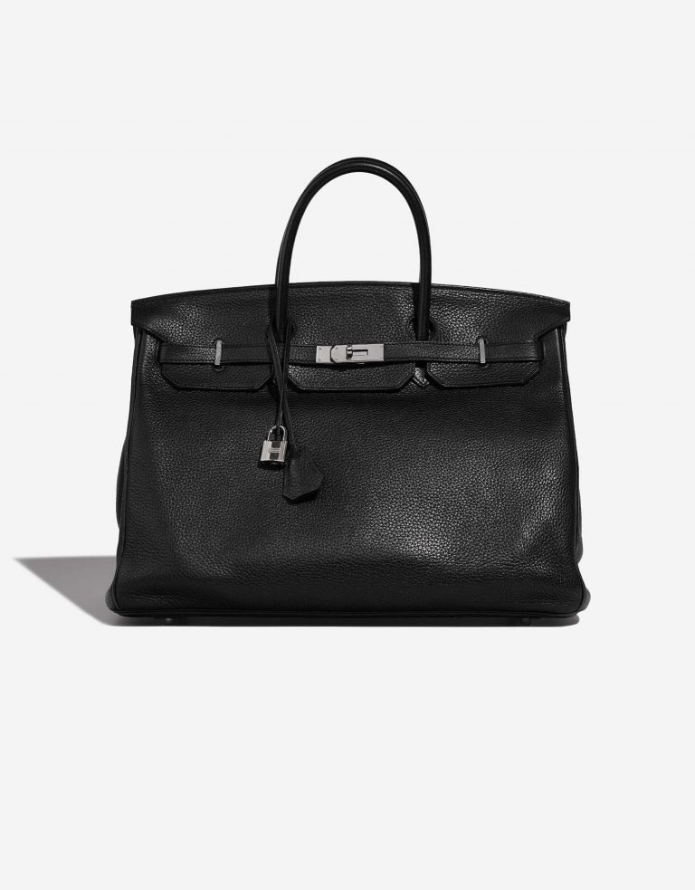 Hermès Birkin 40 Black Front  | Sell your designer bag on Saclab.com