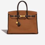 Hermès BirkinHSS 35 gold-chocolat Front  | Sell your designer bag on Saclab.com