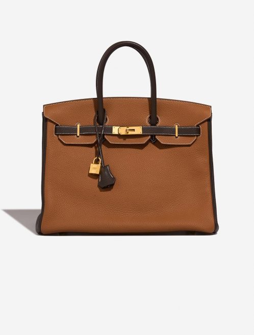 Hermès BirkinHSS 35 gold-chocolat Front  | Sell your designer bag on Saclab.com