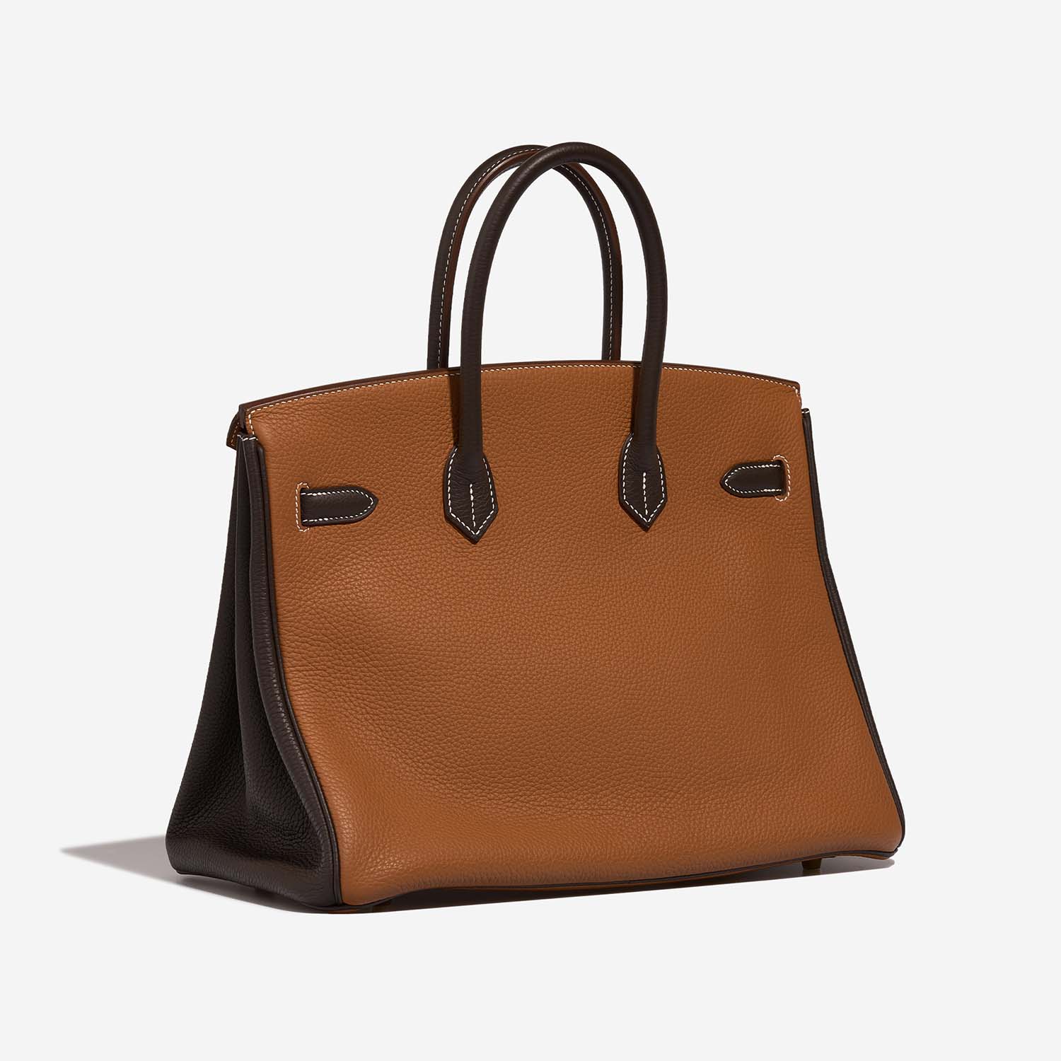 Hermès BirkinHSS 35 gold-chocolat Side Back | Sell your designer bag on Saclab.com