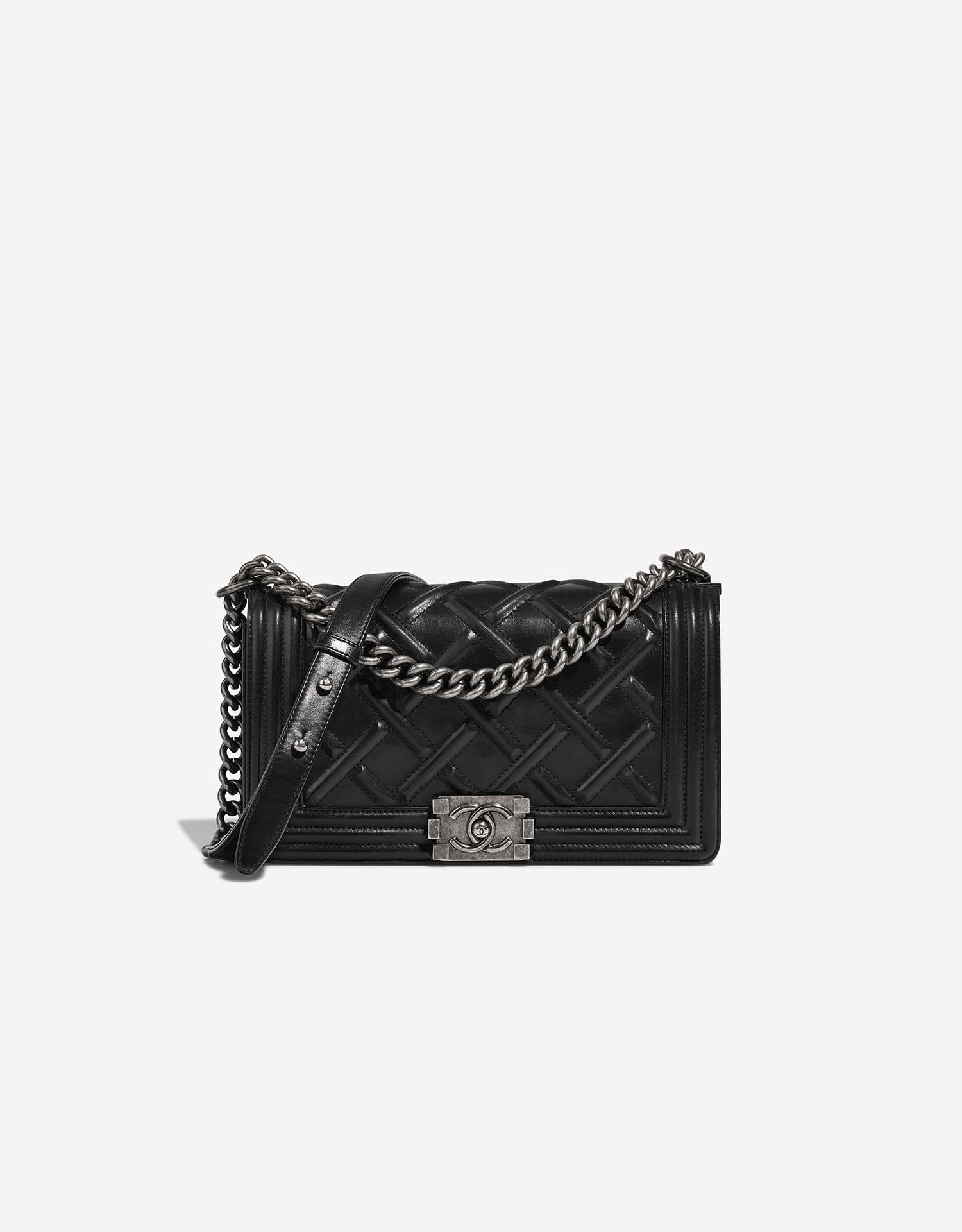 Chanel Boy Old Medium Lamb Black SACLÀB