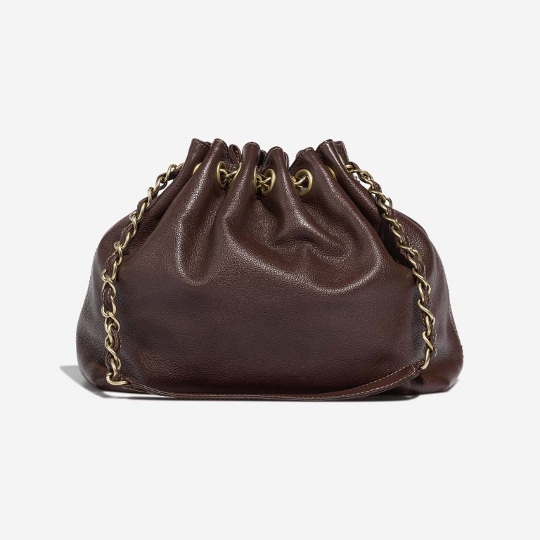 Chanel Drawstring OneSize Brown Back  | Sell your designer bag on Saclab.com