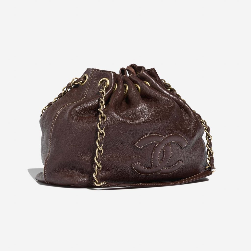 Chanel Drawstring Calf Brown | SACLÀB