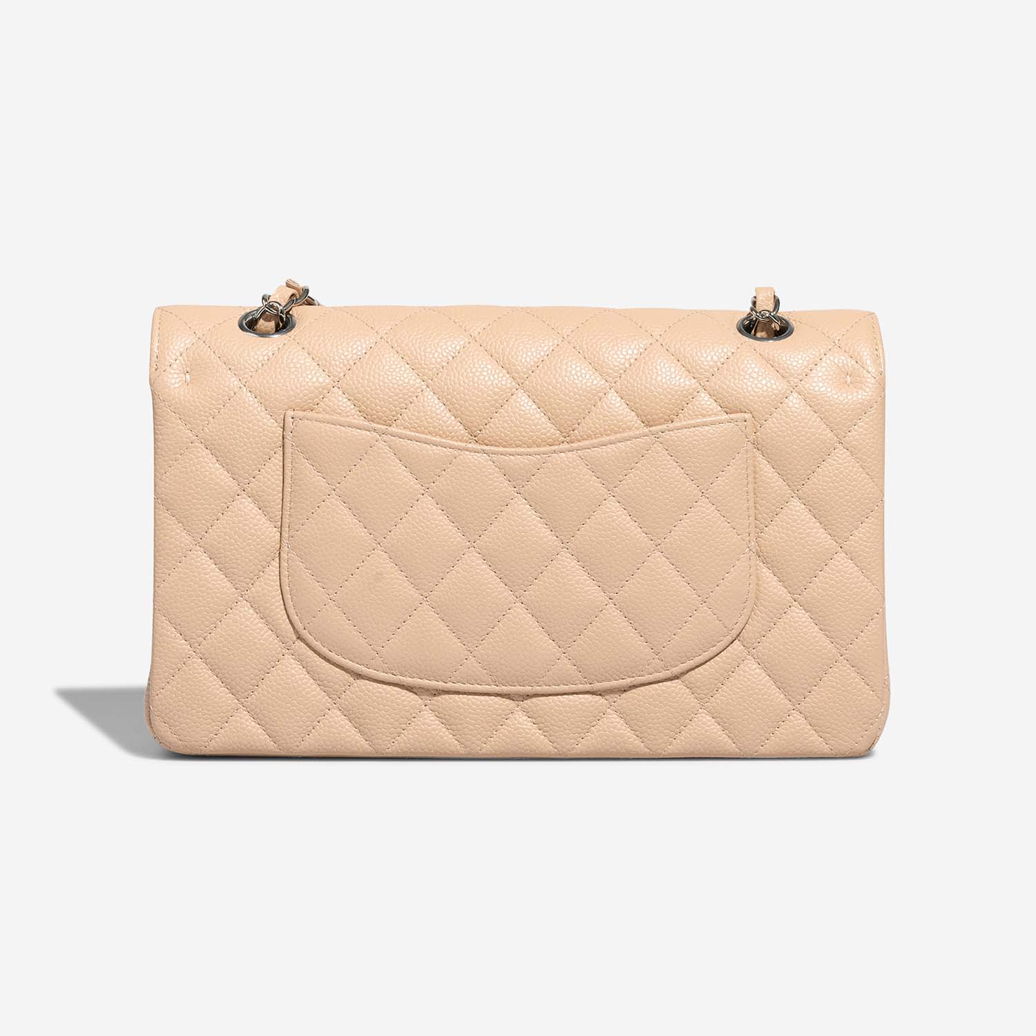 CHANEL Caviar Quilted Timeless CC Shopping Tote Beige 1235997