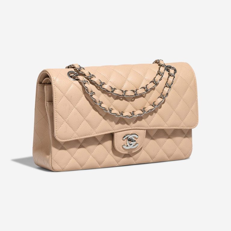 Chanel Timeless Medium Beige Side Front  | Sell your designer bag on Saclab.com