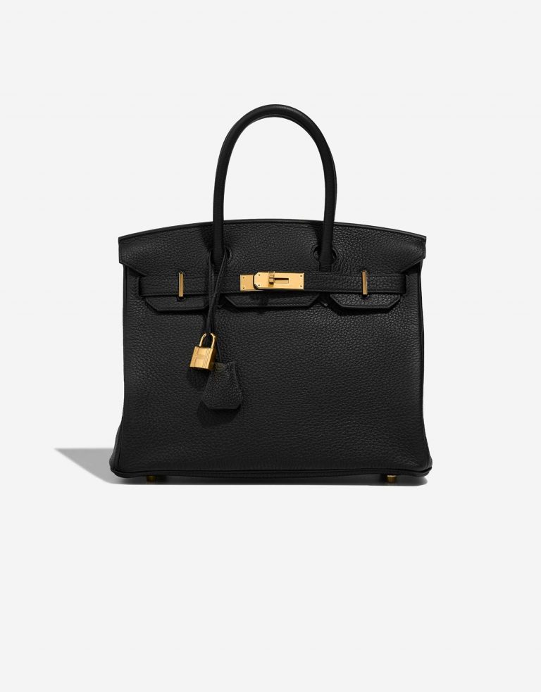 Hermès Birkin 30 Black Front  | Sell your designer bag on Saclab.com