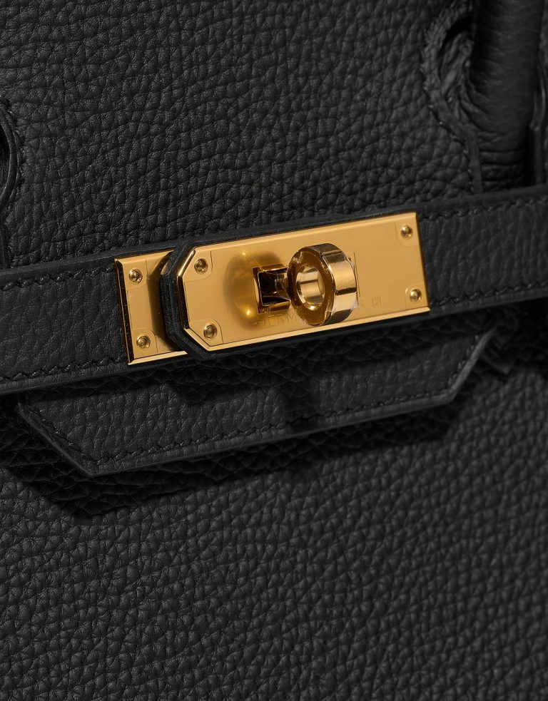 Hermès Birkin 30 Black Closing System  | Sell your designer bag on Saclab.com