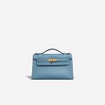 Hermès Kelly Pochette BleuJean Front  | Sell your designer bag on Saclab.com