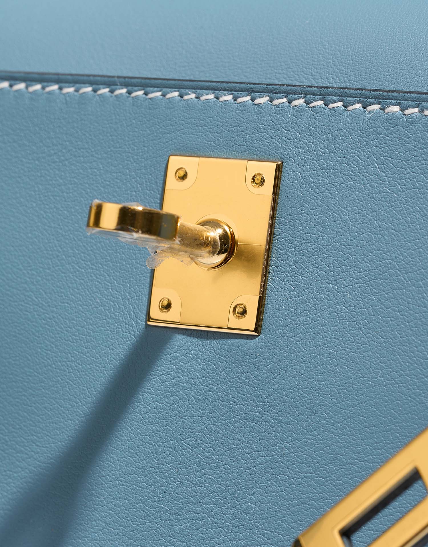 Hermès Kelly Pochette BleuJean Logo  1 | Sell your designer bag on Saclab.com