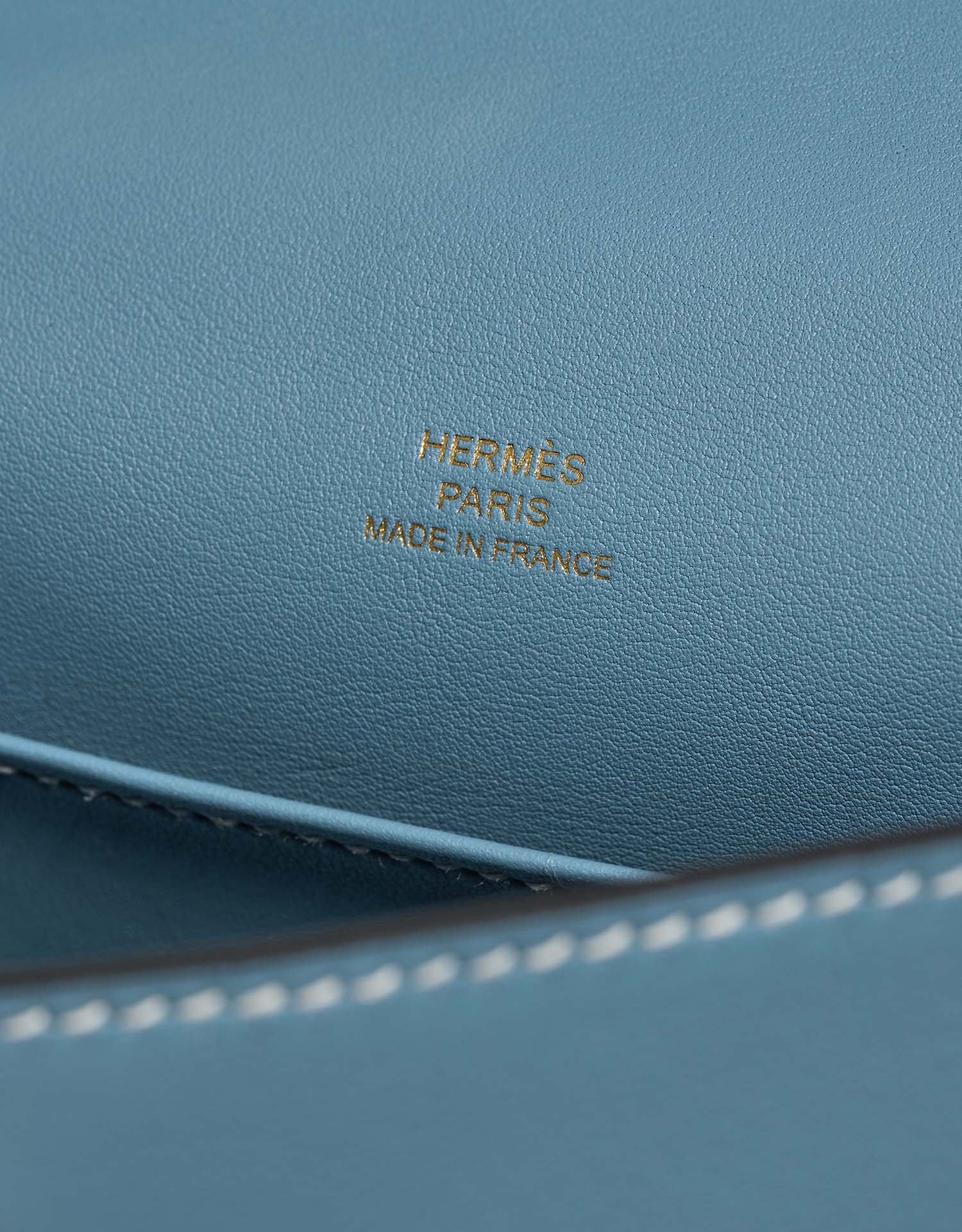 Hermès Kelly Pochette BleuJean Logo | Sell your designer bag on Saclab.com