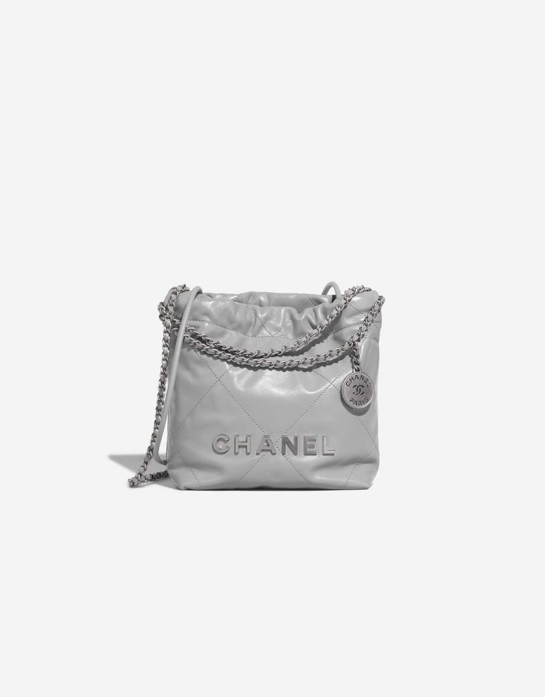 Chanel 22 Mini GrisClair Front | Vendre votre sac de créateur sur Saclab.com