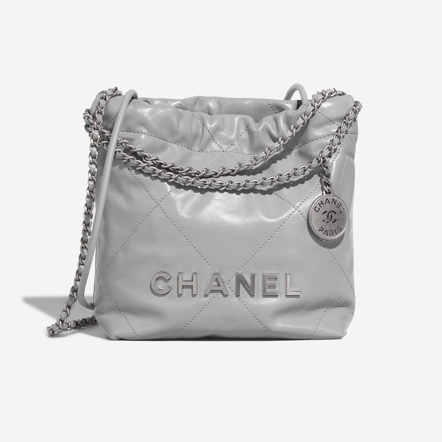 Chanel 22 Mini GrisClair Front  S | Sell your designer bag on Saclab.com