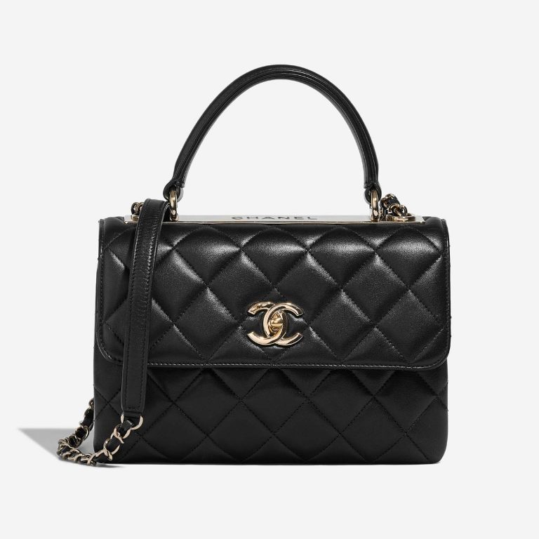 Chanel TrendyCC Medium Black Front  S | Sell your designer bag on Saclab.com