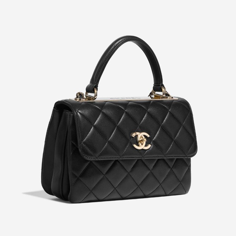 Chanel TrendyCC Medium Black Side Front  | Sell your designer bag on Saclab.com