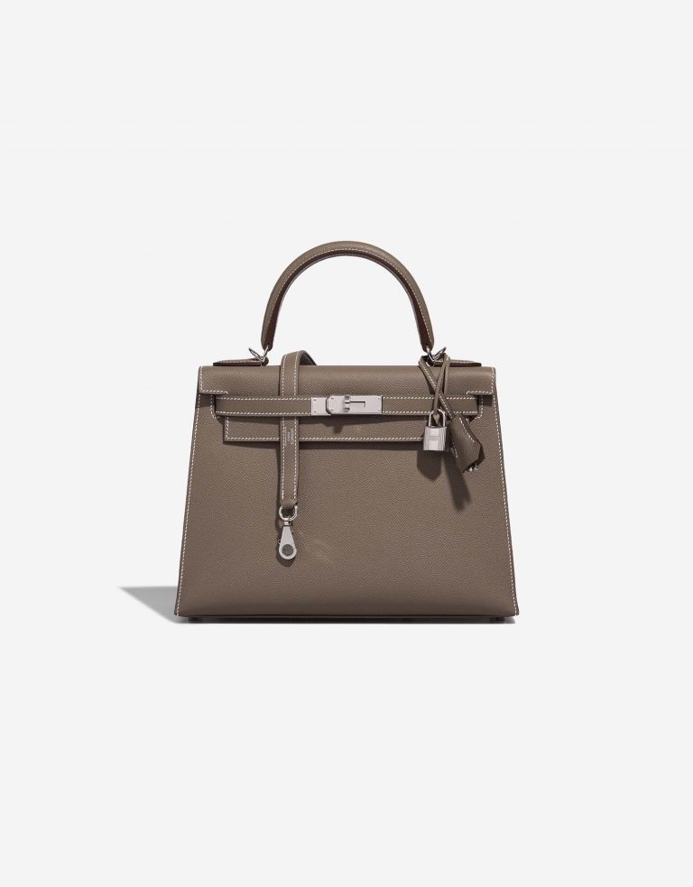 Hermès Kelly 28 Etoupe Front  | Sell your designer bag on Saclab.com