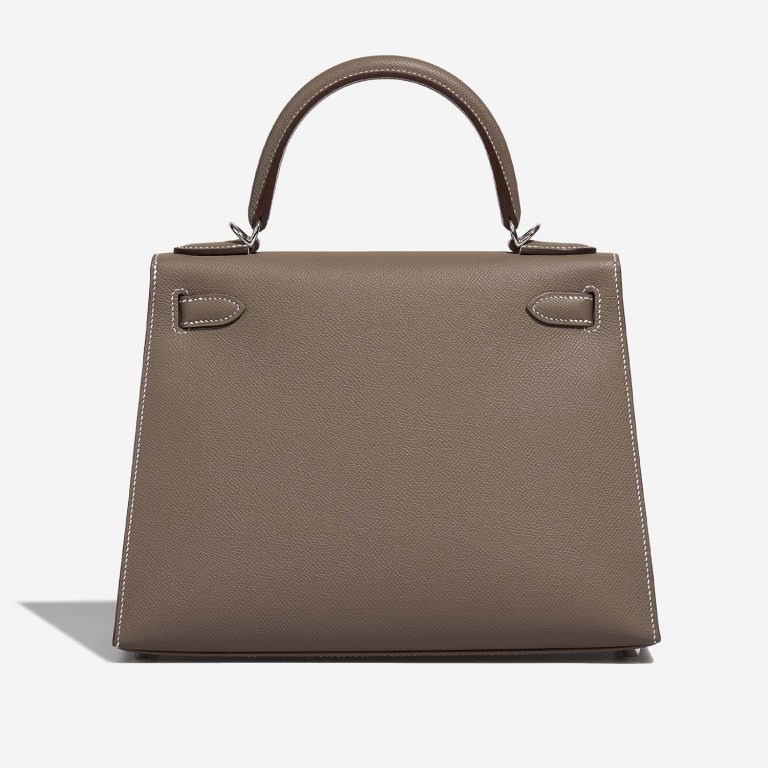 Hermès Kelly 28 Etoupe Back  | Sell your designer bag on Saclab.com