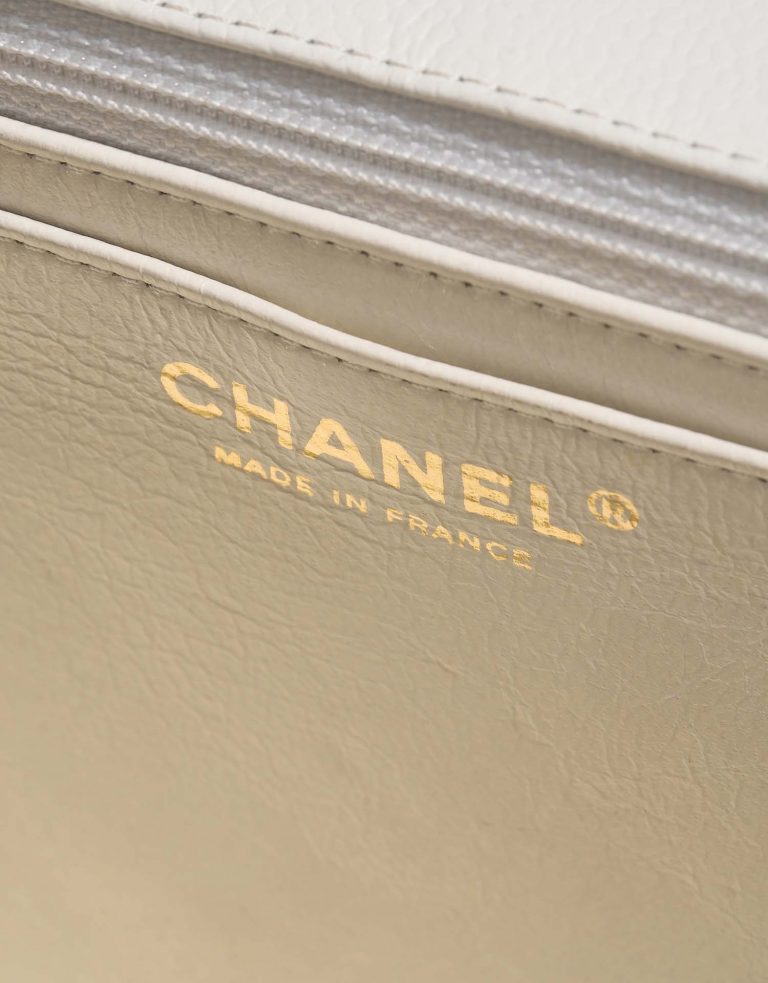 Chanel Timeless Jumbo White Logo  | Sell your designer bag on Saclab.com