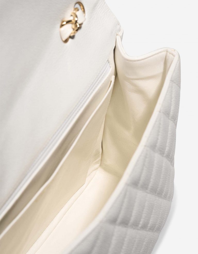 Chanel Timeless Jumbo White Inside  | Sell your designer bag on Saclab.com