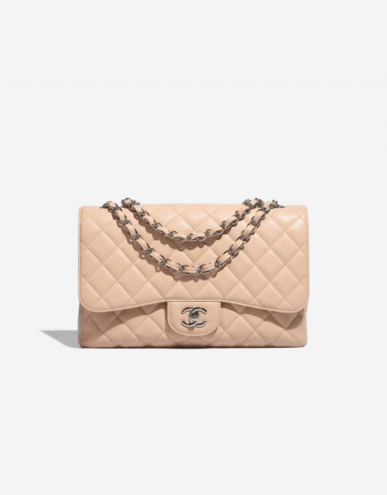 Chanel Timeless Jumbo Beige Front | Vendre votre sac de créateur sur Saclab.com