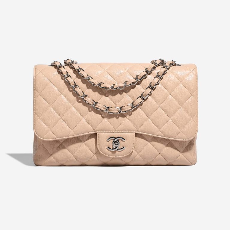 Chanel Timeless Jumbo Beige Front S | Verkaufen Sie Ihre Designer-Tasche auf Saclab.com