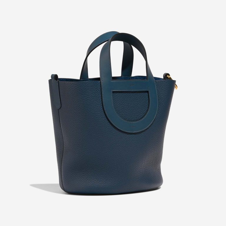 Hermès InTheLoop 23 BleuDePrusse Side Front | Vendre votre sac de créateur sur Saclab.com