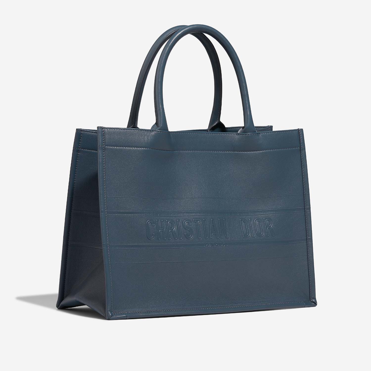 Dior BookTote Medium Blue Side Front  | Sell your designer bag on Saclab.com