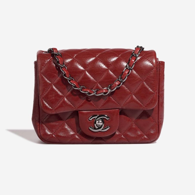 Chanel Timeless MiniSquare Red Front  S | Sell your designer bag on Saclab.com